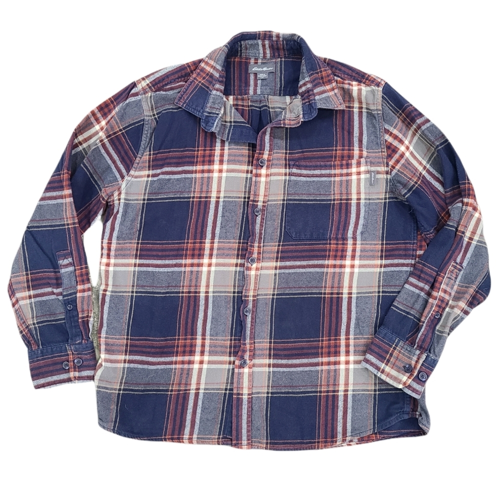 ❄️ Eddie Bauer Men's Flannel Shirt Size Large